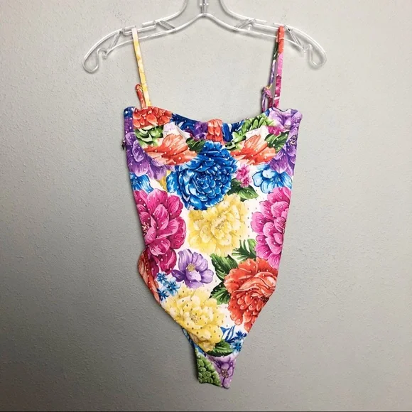 Farm Rio Chita Swimsuit One Piece Floral Size Large - Picture 5 of 11